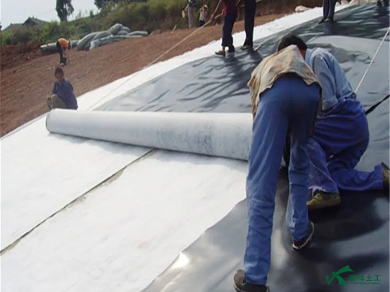 Composite Geomembrane Construction Site