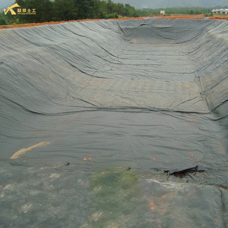 The Construction Of Anti-Seepage Membrane For Lotus Pond Aquaculture Has Been Completed