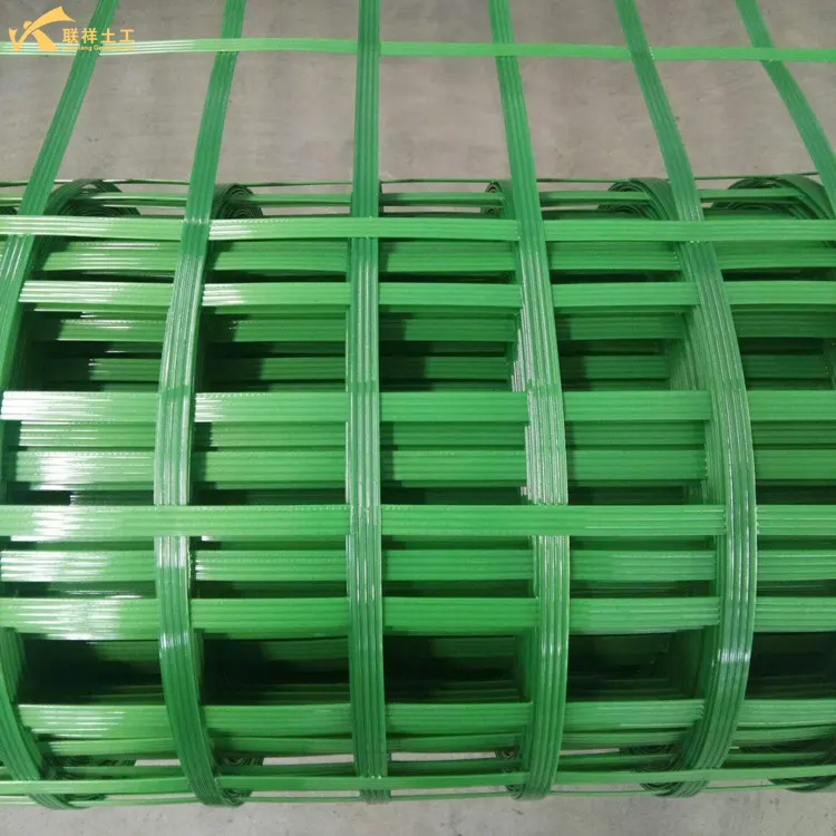 Green Steel Plastic Composite Geogrid