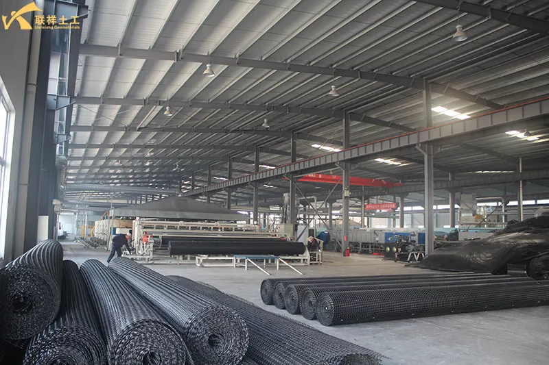 Biaxial Plastic Geogrid Production In The Workshop