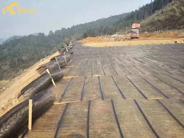 Biaxial Plastic Geogrid Slope Protection Engineering Application