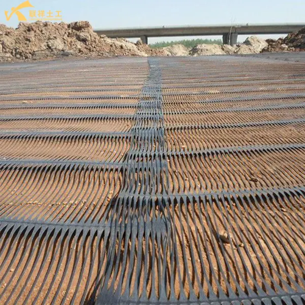 Uniaxial Plastic Geogrid Roadbed Construction