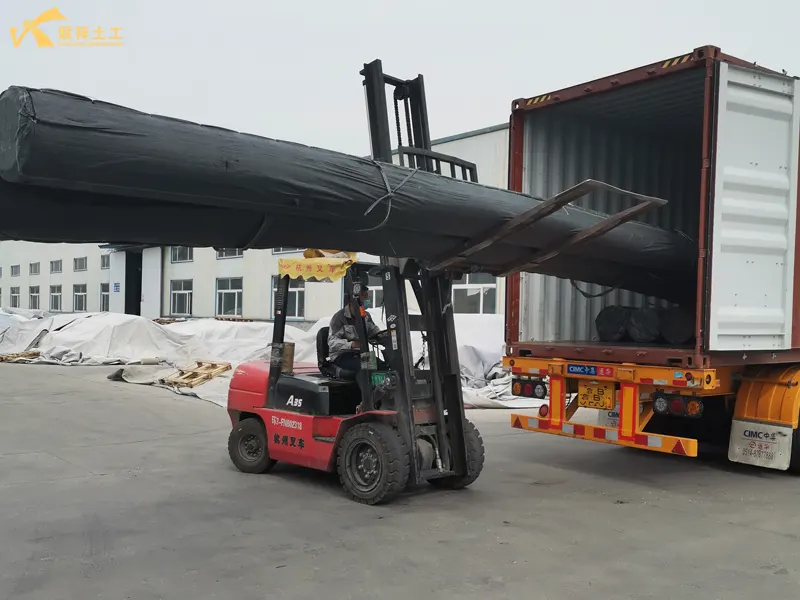 Staple Needle Punctured Non-Woven Geotextile Loading And Shipping