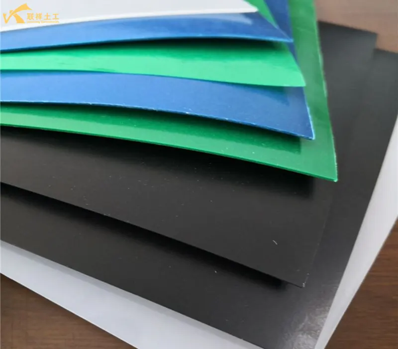 Display Of Geomembranes In Various Colors