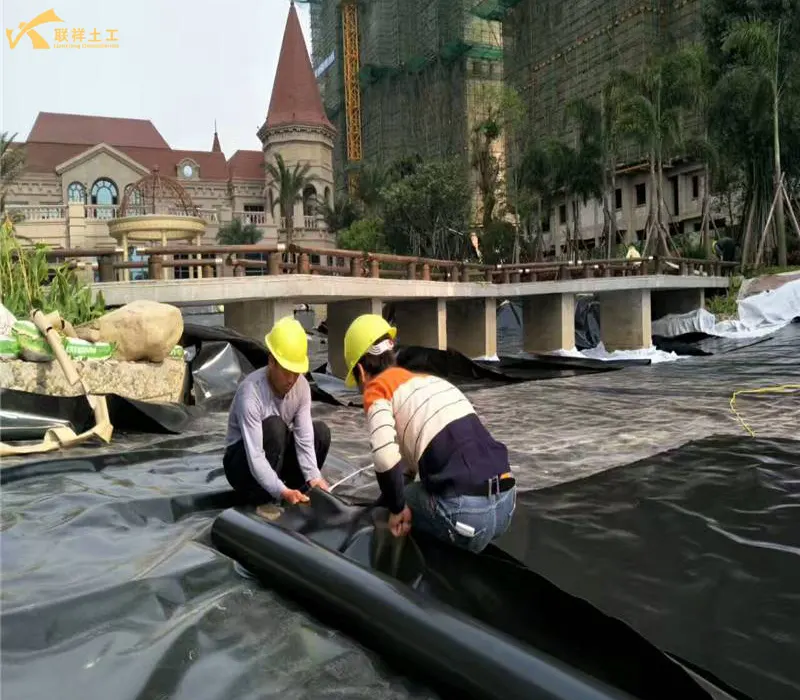Geomembrane Used For Waterproofing In Residential Gardens