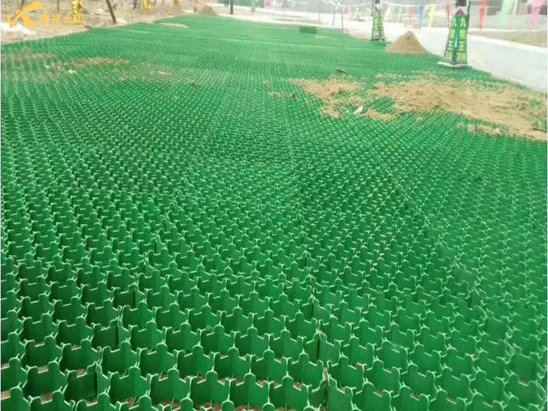 Grass Grids Used For Sidewalk Greening