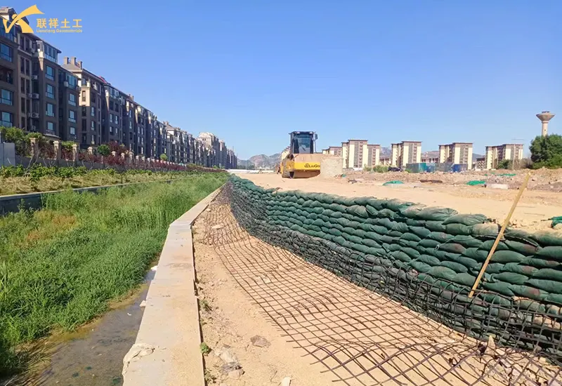 Geotextile Bag Used In River Slope Protection Projects