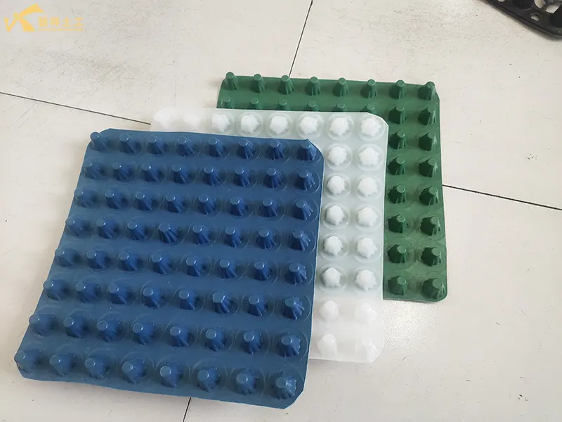 20 High Various Colors Dimpled Plastic Drain Sheet