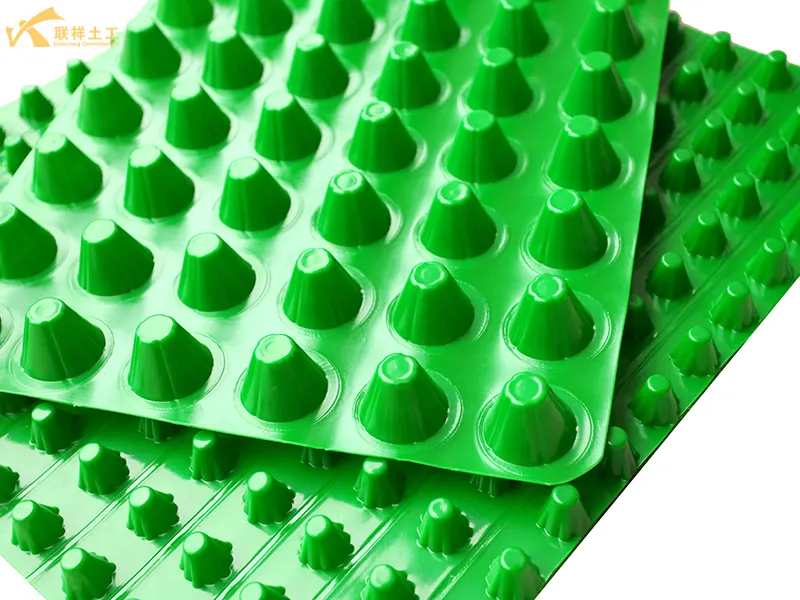 30 High Green Dimpled Plastic Drain Sheet