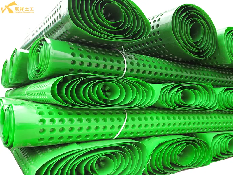 Green Dimpled Plastic Drain Sheet Bulk Goods