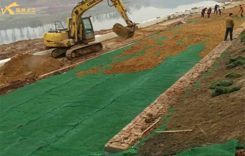 3d Erosion Control Mat Applied To River Greening Projects