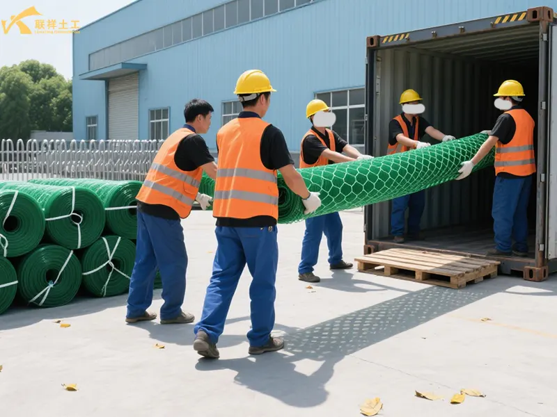 3d Erosion Control Mat Shipped In Containers