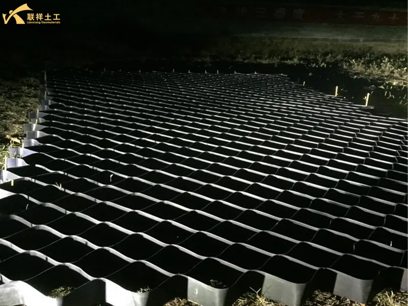 Non-Porous Geocell River Slope Protection Project