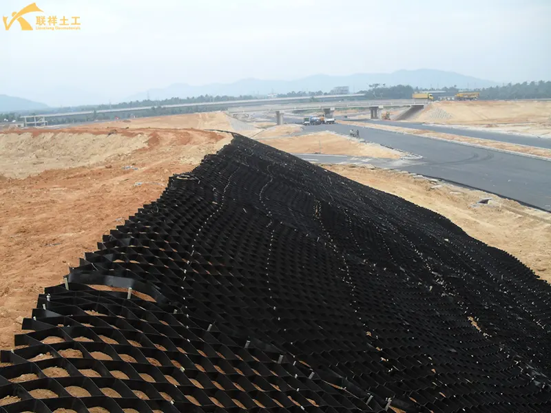 Hdpe Geocell Riverbank Protection Construction