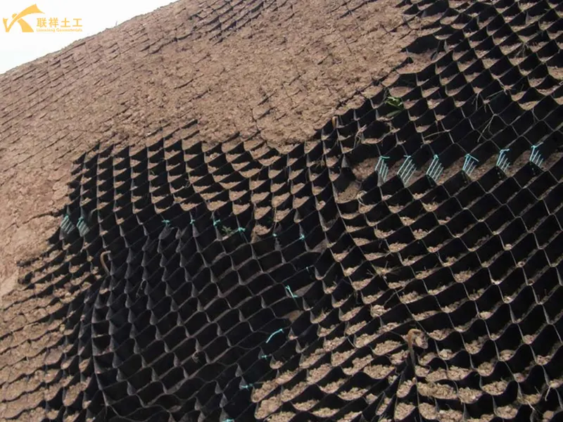 Construction of Geocells Filled with Crushed Stone