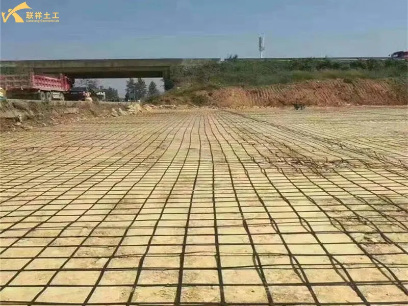 Fiberglass Geogrid Roadbed Construction