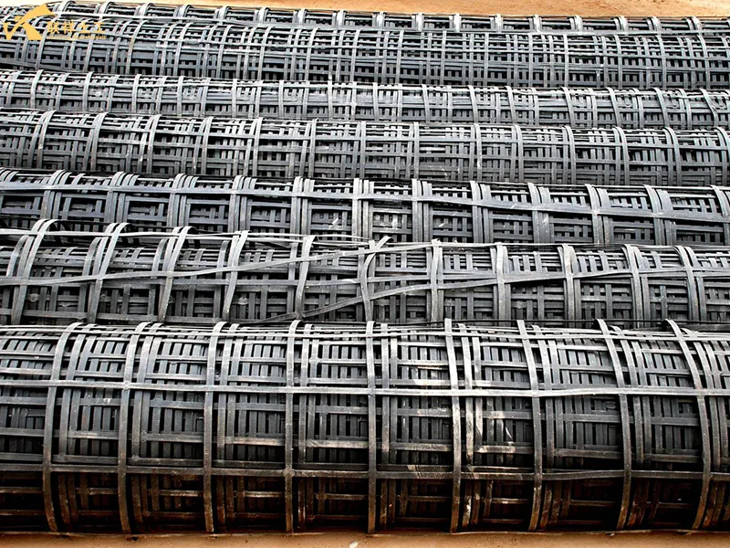 Steel-Plastic Geogrid Truck Unloading Completed