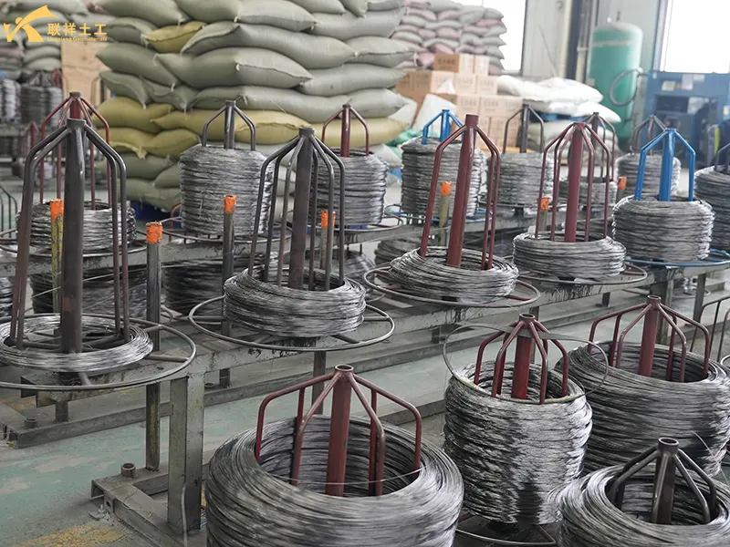 Iron Wire Raw Materials Required for Steel-Plastic Geogrid Processing