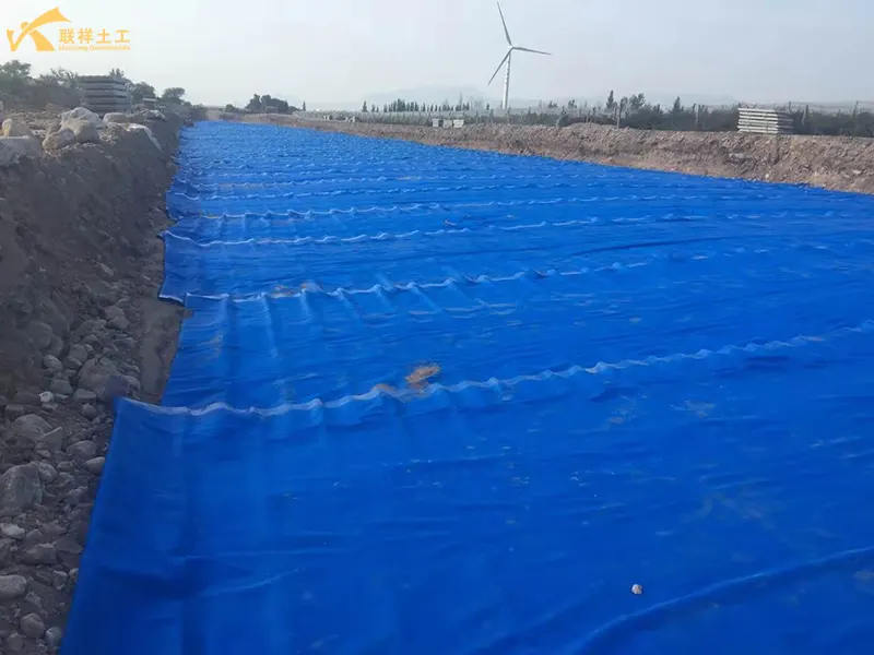 During the Construction of Capillary Drainage Boards for Roads