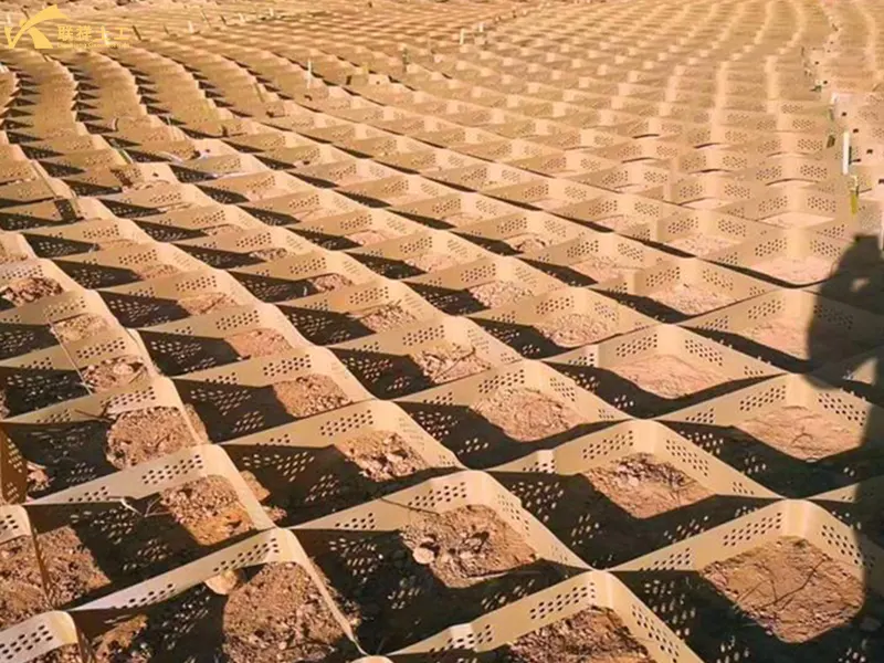 Geocell Anchoring Completed