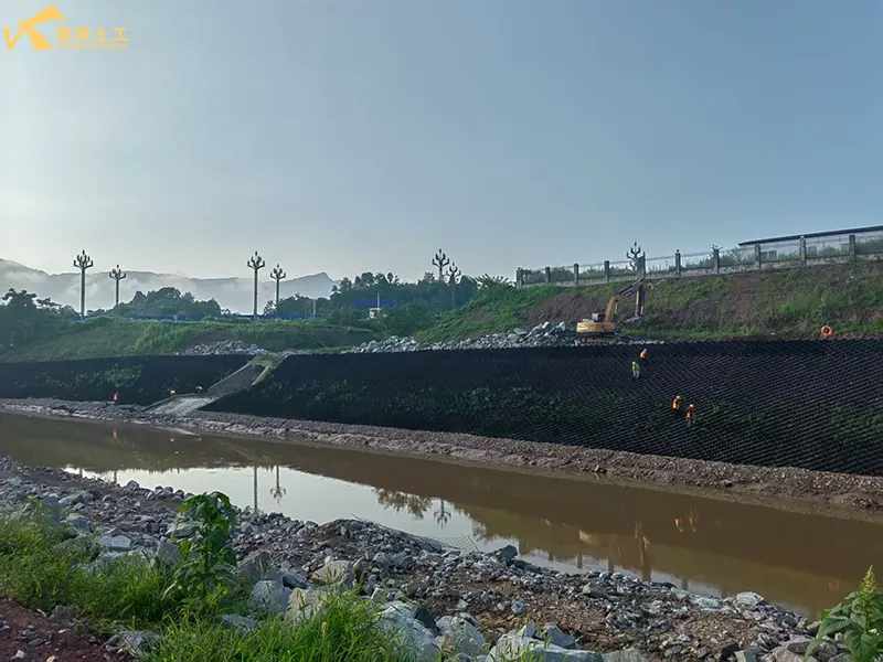 Geocell Riverbank Protection Project