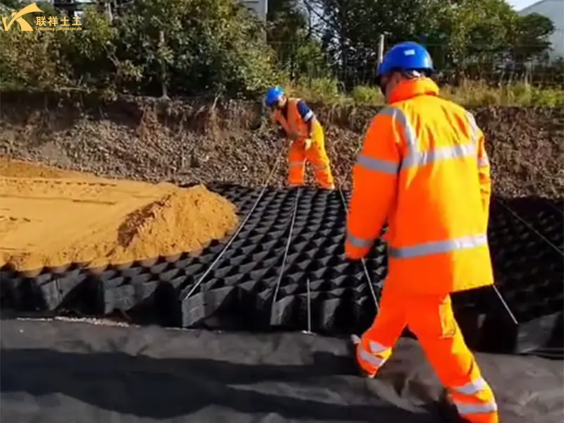 Geocell Subgrade Reinforcement Construction