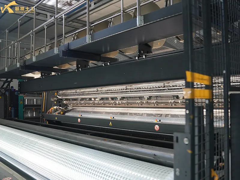 Fiberglass Geogrid in Production