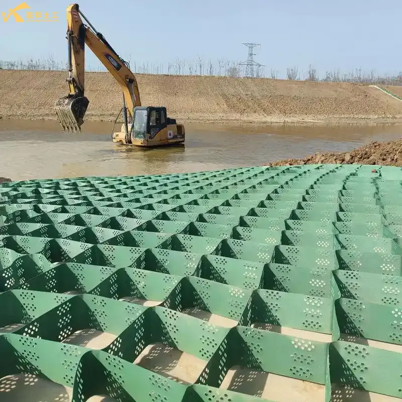 Standard Construction of Geocell Riverbank Protection