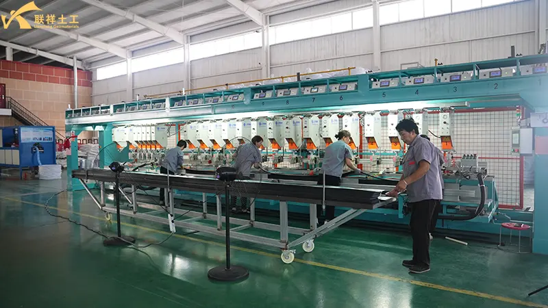 Pet Polyester Geocell Production in Progress Pet Polyester Geocell Production in Progress
