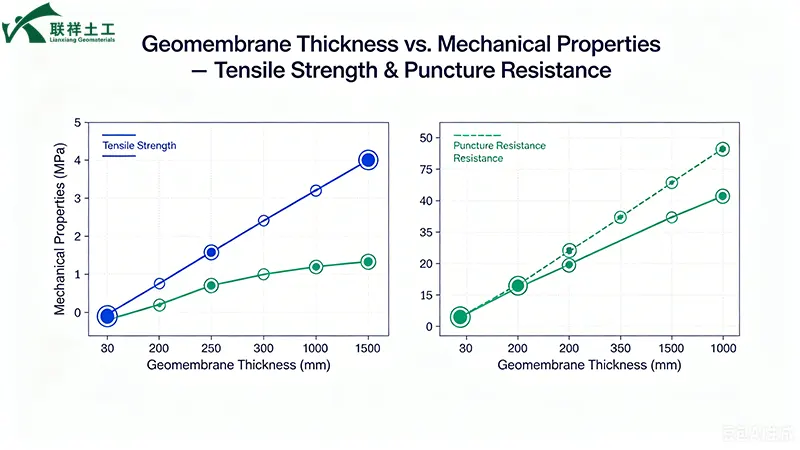 Geomembrane Thickness vs. Mechanical Properties – Tensile Strength & Puncture Resistance