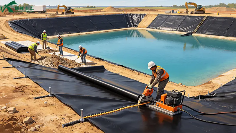 Geomembrane installation—proper seaming and subgrade preparation Geomembrane installation—proper seaming and subgrade preparation