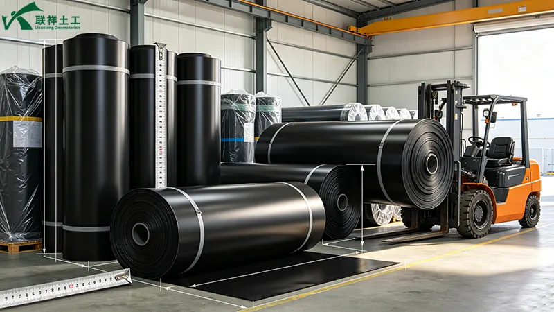 Geomembrane roll dimensions—width, length, and packaging considerations Geomembrane roll dimensions—width, length, and packaging considerations