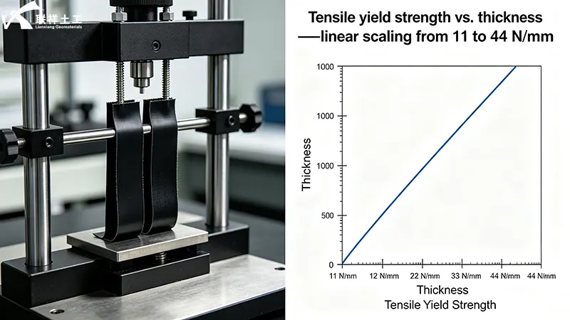 Tensile yield strength vs. thickness Tensile yield strength vs. thickness