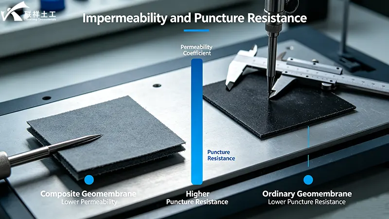 Impermeability and puncture resistance – composite vs ordinary geomembrane