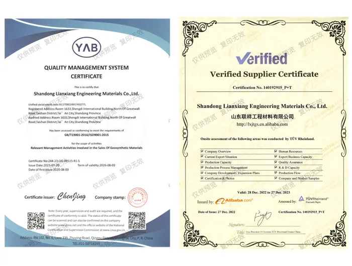 Company Certifications